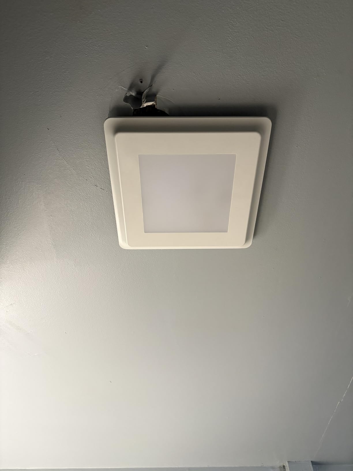 Amico Bathroom Exhaust Fan with Light, 80 CFM, 0.9 Sones, 1000LM, 5CCT, Easy Install, Ceiling Mount Shower Bathroom Fan, Adjustable Household Ventilation Fan, ETL & FCC Certified customer photo 2