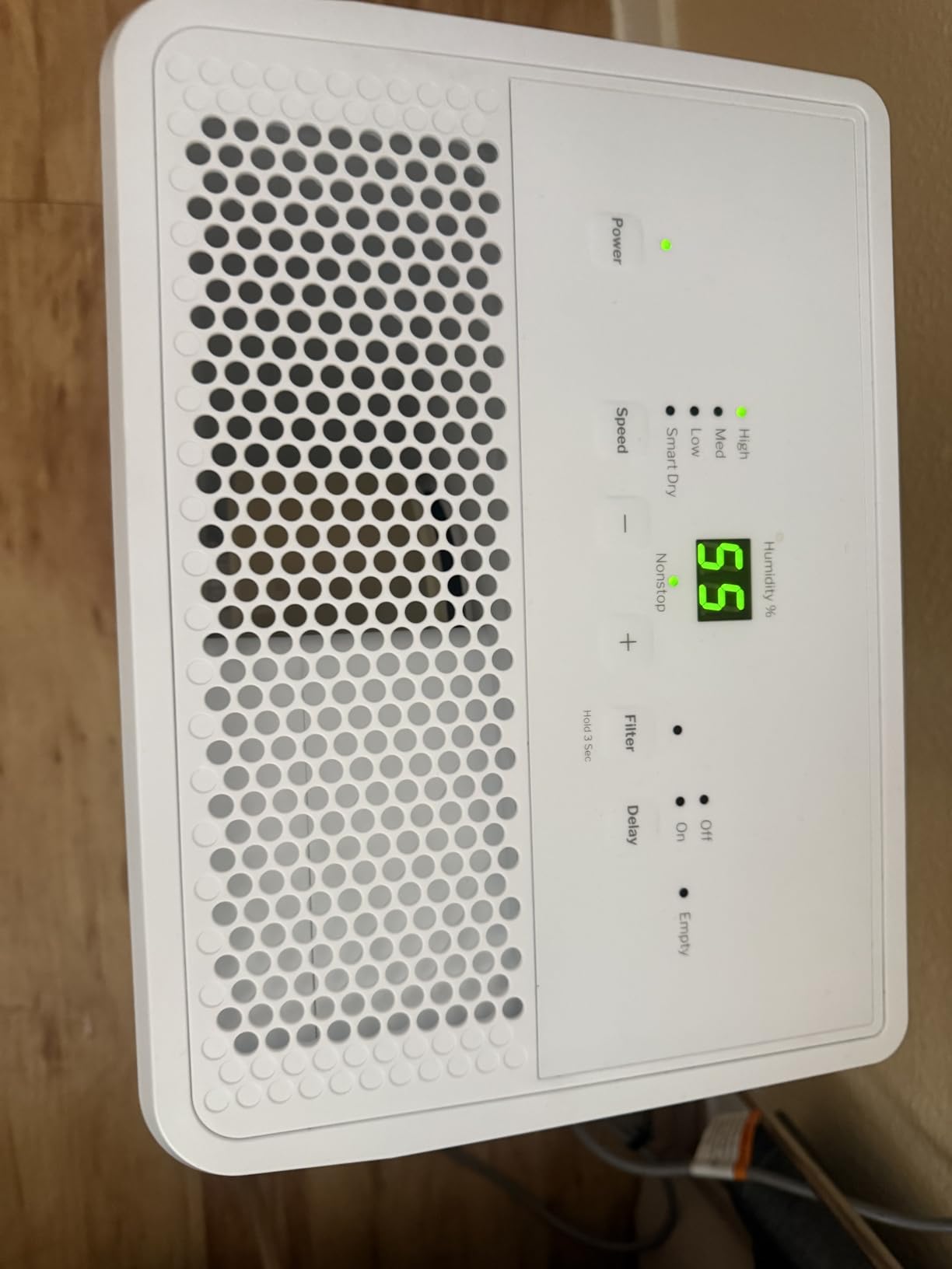 GE Portable Dehumidifier, 50 Pint Daily Output with Built-in Pump and Smart Dry for Wet Spaces Auto or Manual Drainage, Ultra Quiet, Perfect for Basement, Bedroom, Bathrooms customer photo 2