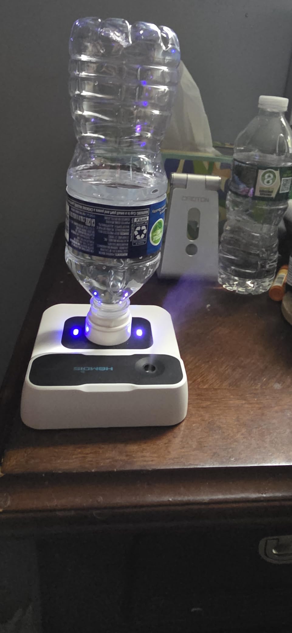 Travel Humidifier, Portable Small Humidifier for Plants, Bedroom, Office, Hotel or Car, 5000mAh Battery Operated Mini Cool Mist Humidifiers, Quiet 23dB, Auto-off, Night Light & BPA-Free, White customer photo 1