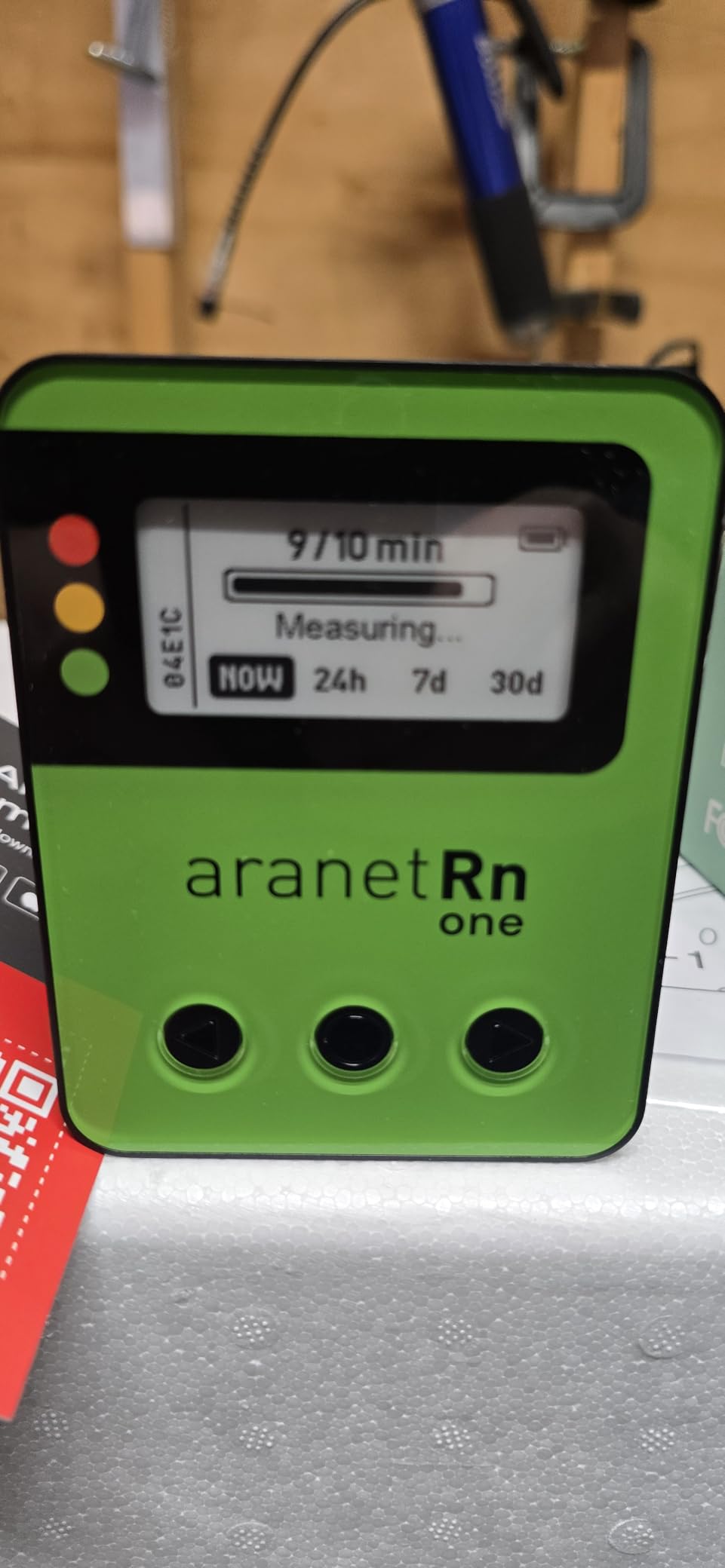 Radon One - Fast Home Radon Gas Detector with 10-Minute Response, E-Ink Display, Battery Powered, Portable Real-Time Radon Monitor for Basements & Indoor Air Monitoring customer photo 1