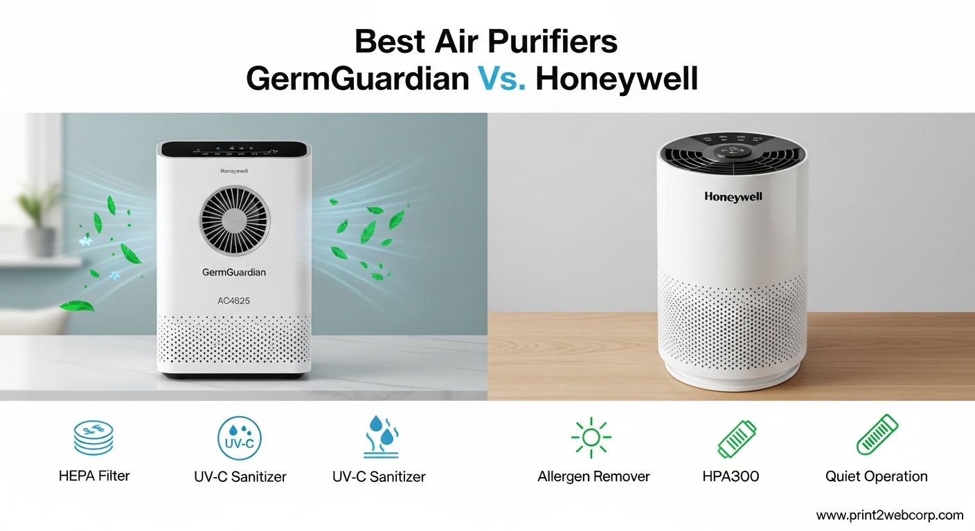 Best Air Purifiers GermGuardian vs Honeywell