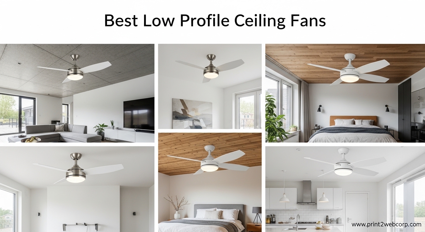 Best Low Profile Ceiling Fans