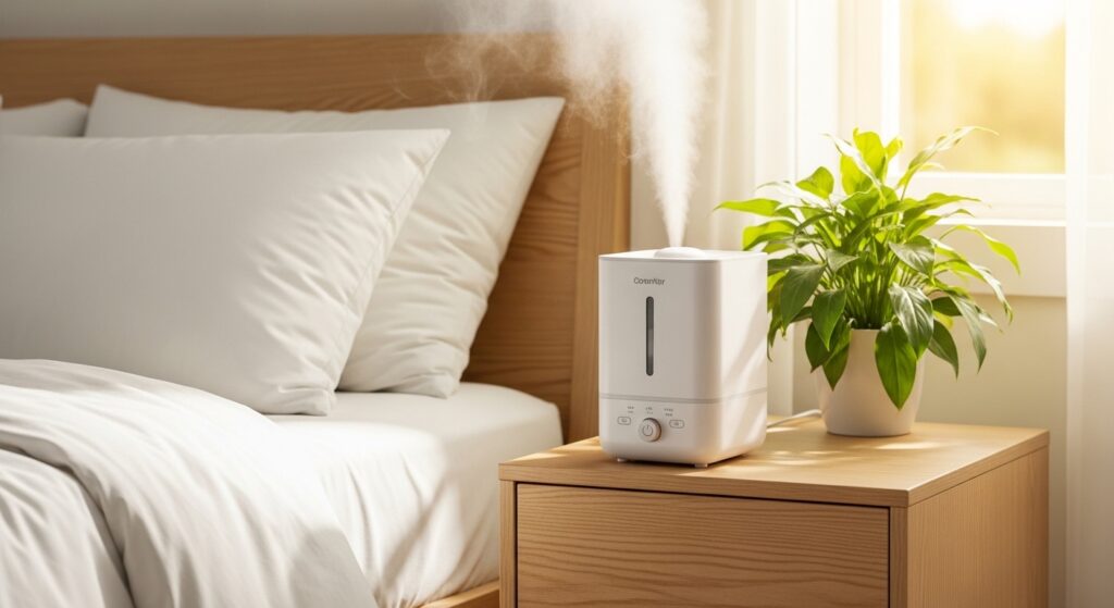 How Close Should A Humidifier Be To Your Bed