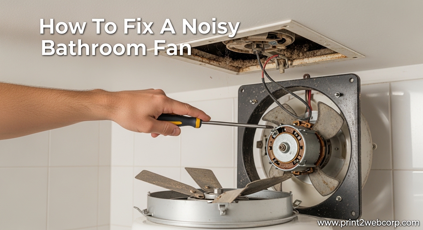 How To Fix A Noisy Bathroom Fan