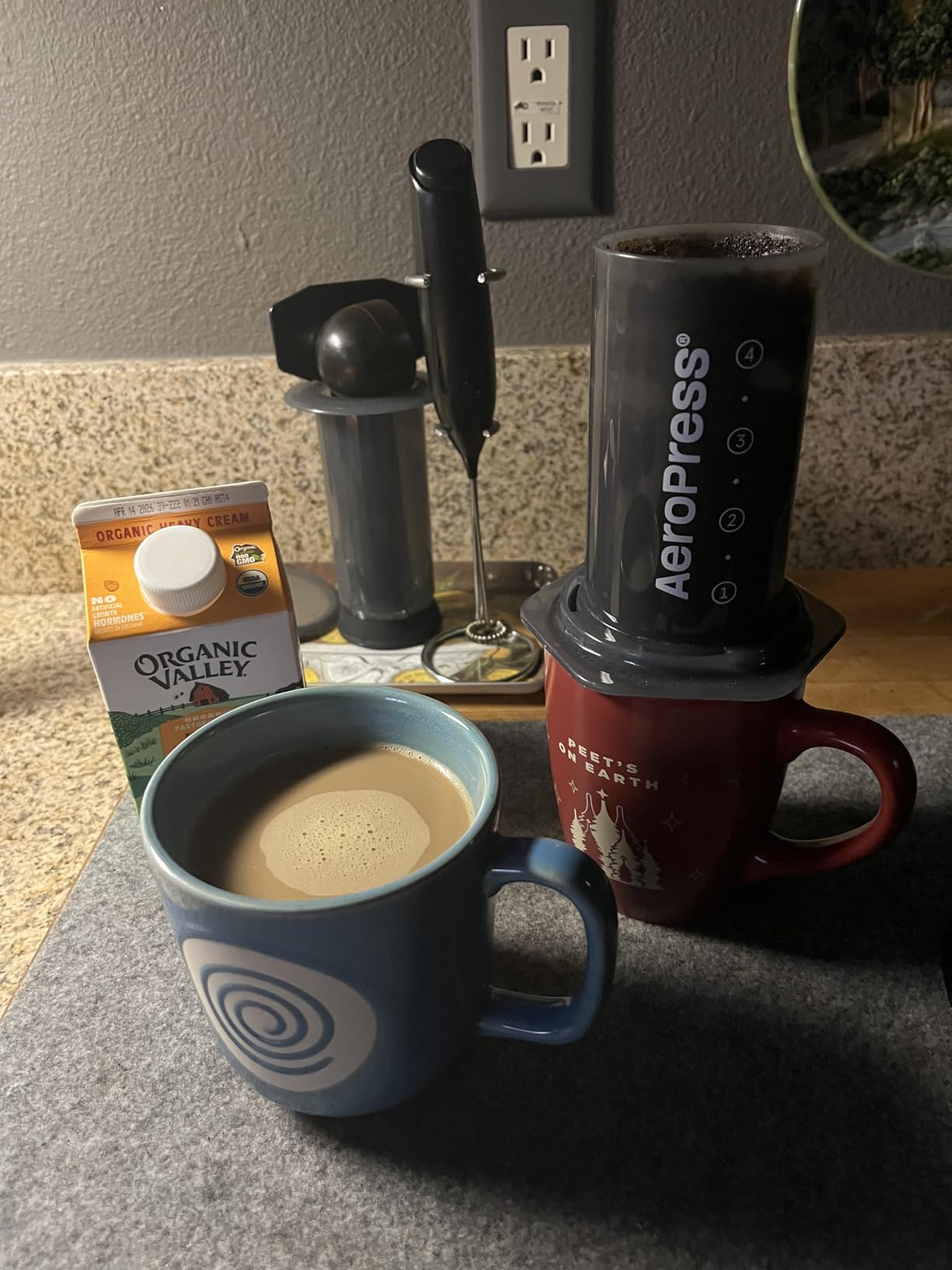 AeroPress Original Coffee and Espresso-style Maker, Barista Level Portable Coffee Maker with Chamber, Plunger, & Filters, Quick Coffee and Espresso Maker customer photo 1