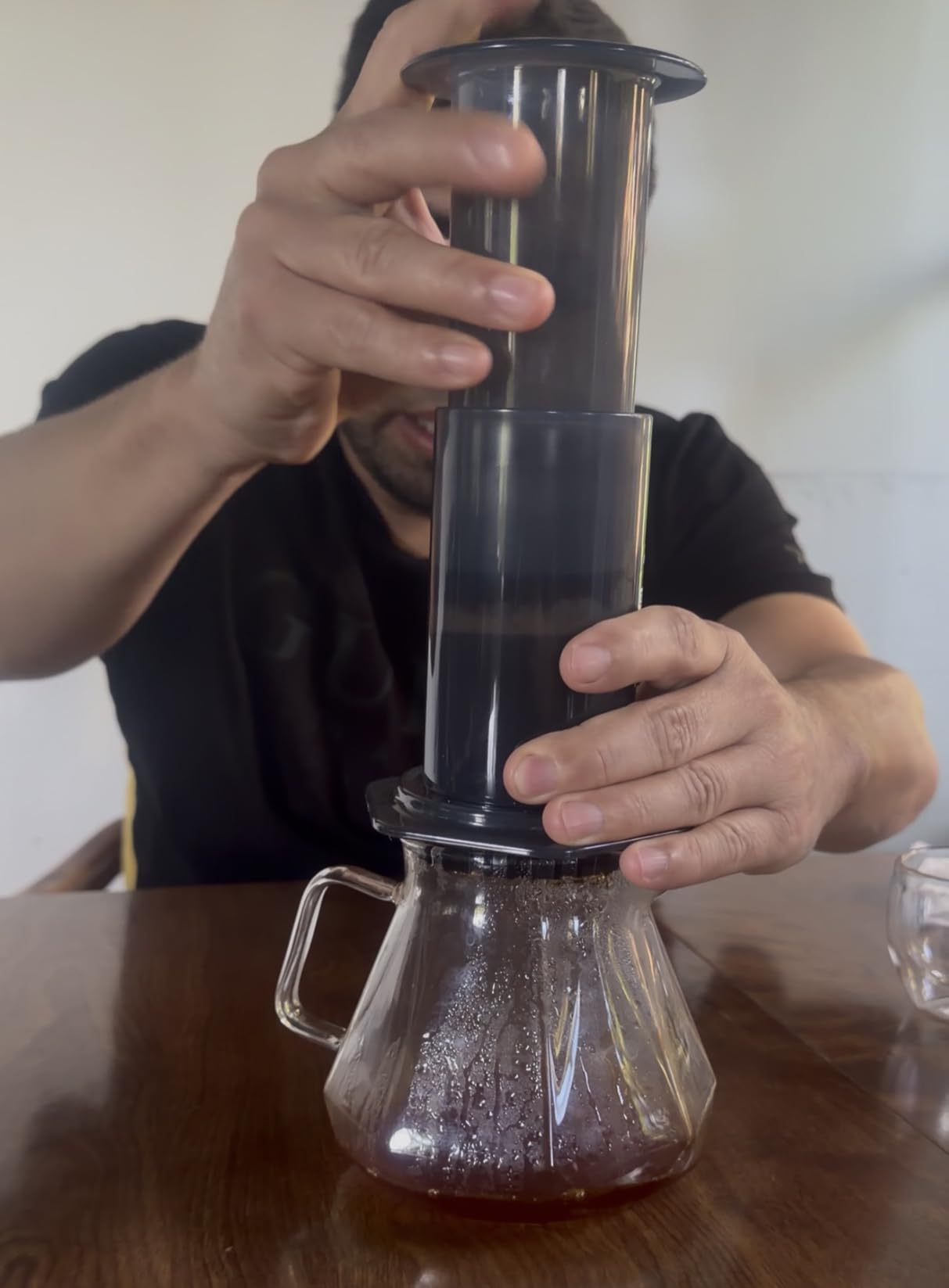AeroPress Original Coffee and Espresso-style Maker, Barista Level Portable Coffee Maker with Chamber, Plunger, & Filters, Quick Coffee and Espresso Maker customer photo 2