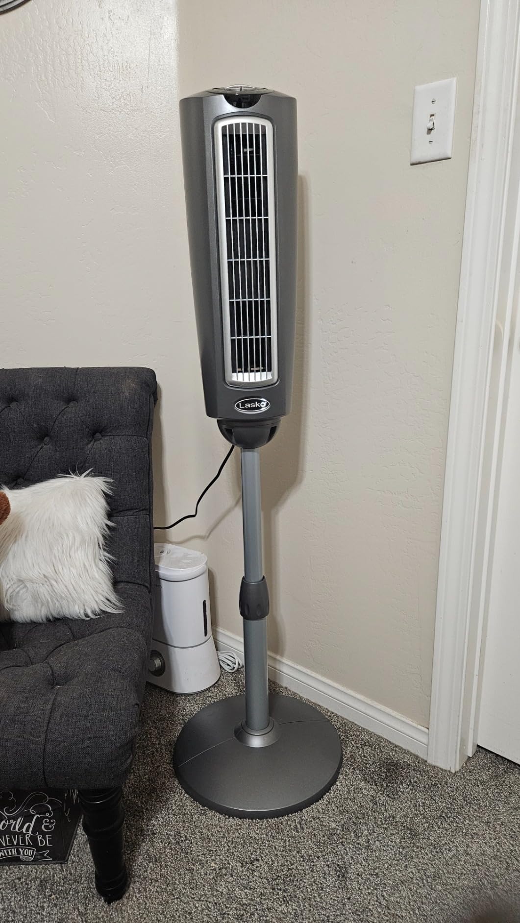 Lasko Oscillating Tower Fan with Remote Control - 36