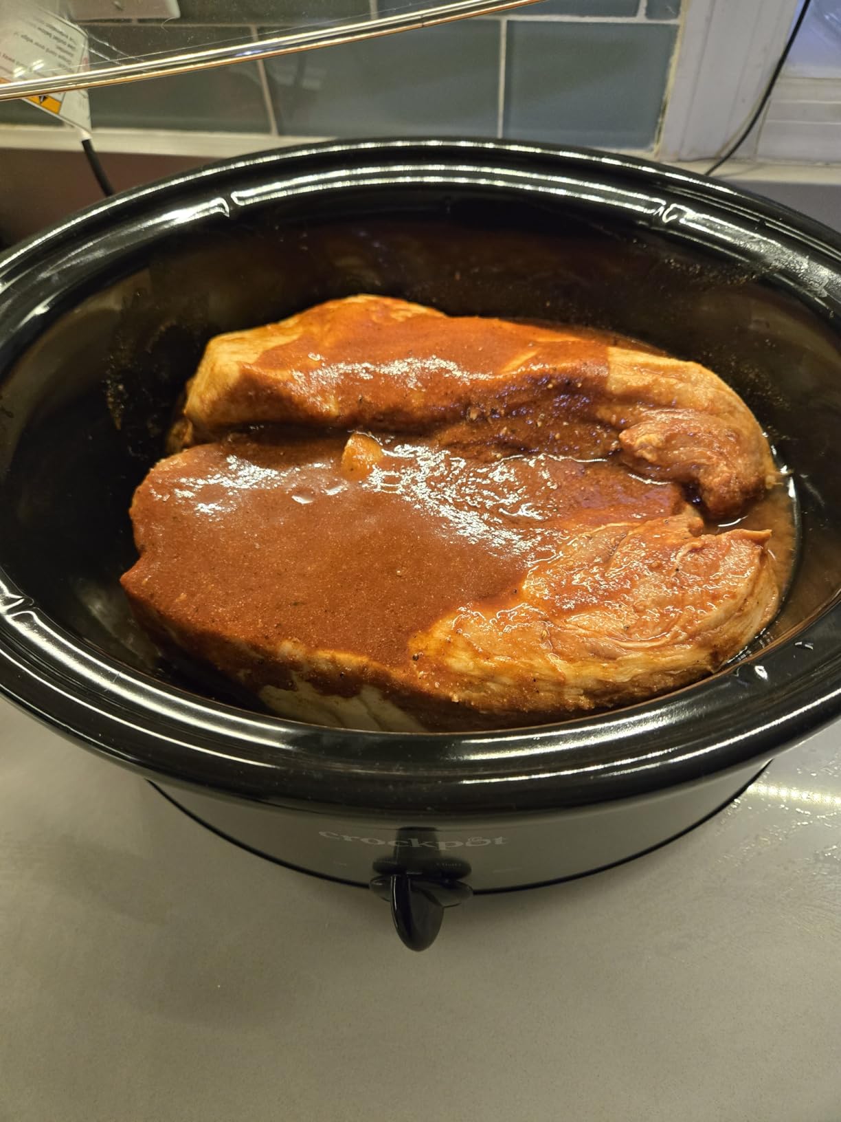 Crock-Pot 7-Quart Manual Slow Cooker, Family Size Serves 8+ People & Fits 6-lb Roast, Removable Stoneware with Warming Setting, Dishwasher Safe for Easy Cleanup, Stainless Steel customer photo 2