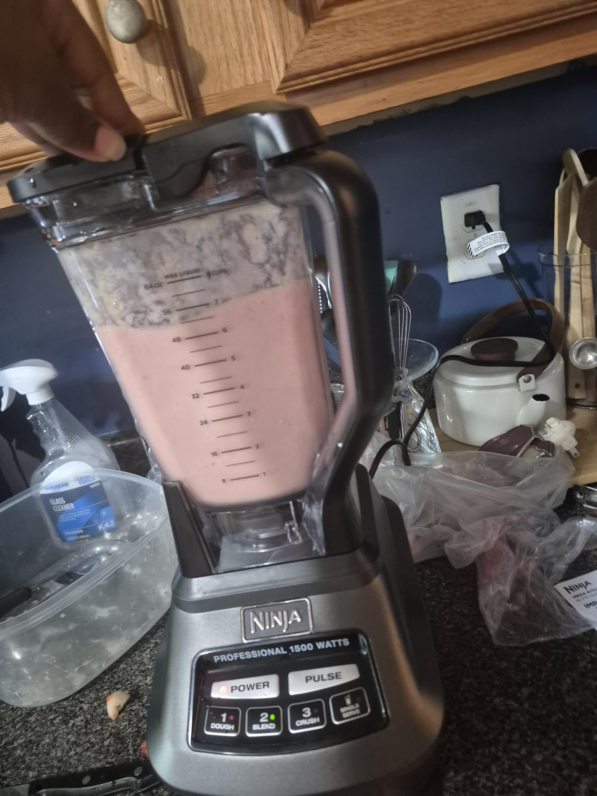 Ninja Kitchen System | All-in-One Food Processor & Blender for Smoothies | Includes Pitcher, (2) 16 oz. To-Go Cups & 8-Cup Bowl | Makes Salsa, Dough, Shakes, & Frozen Drinks | 1500W | Black | BL770 customer photo 2