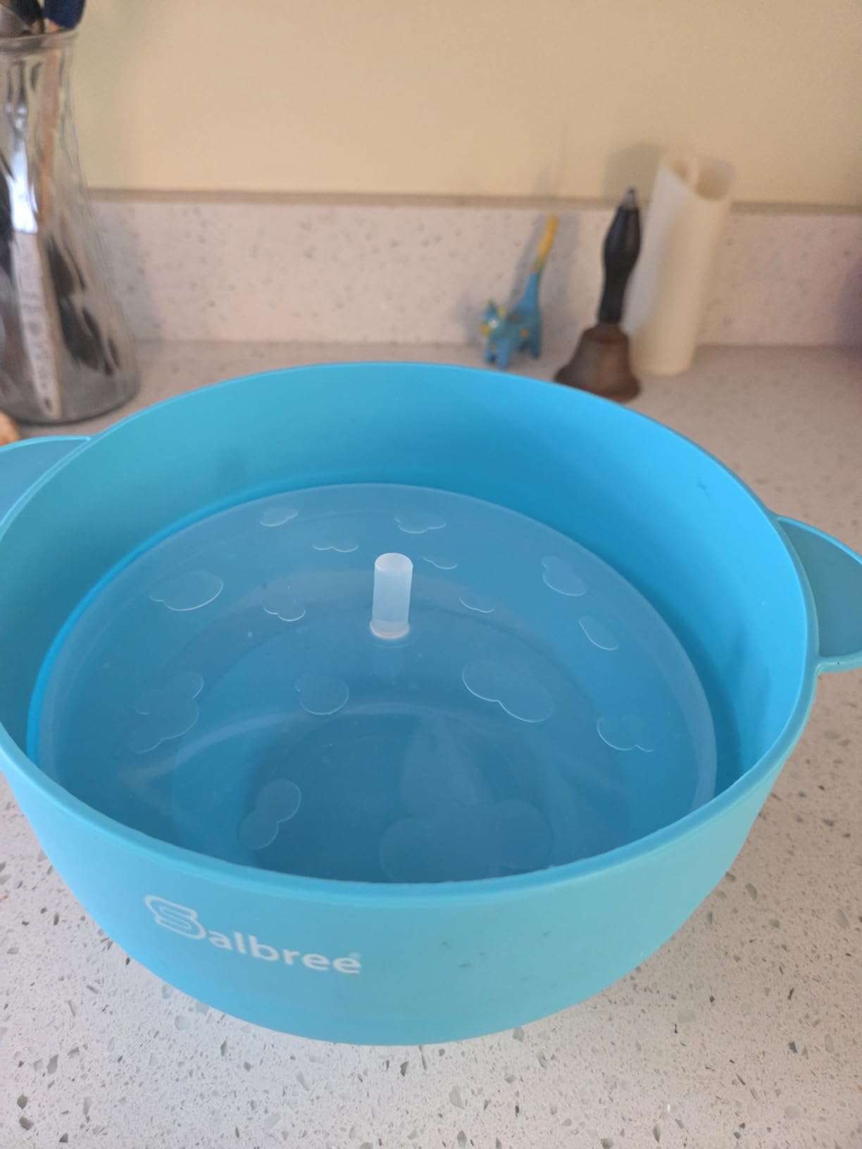 The Original Salbree Microwave Popcorn Popper Machine, Silicone Popcorn Maker, Collapsible Microwavable Bowl - Hot Air Popper - No Oil Required - The Most Colors Available (Turquoise) customer photo 1