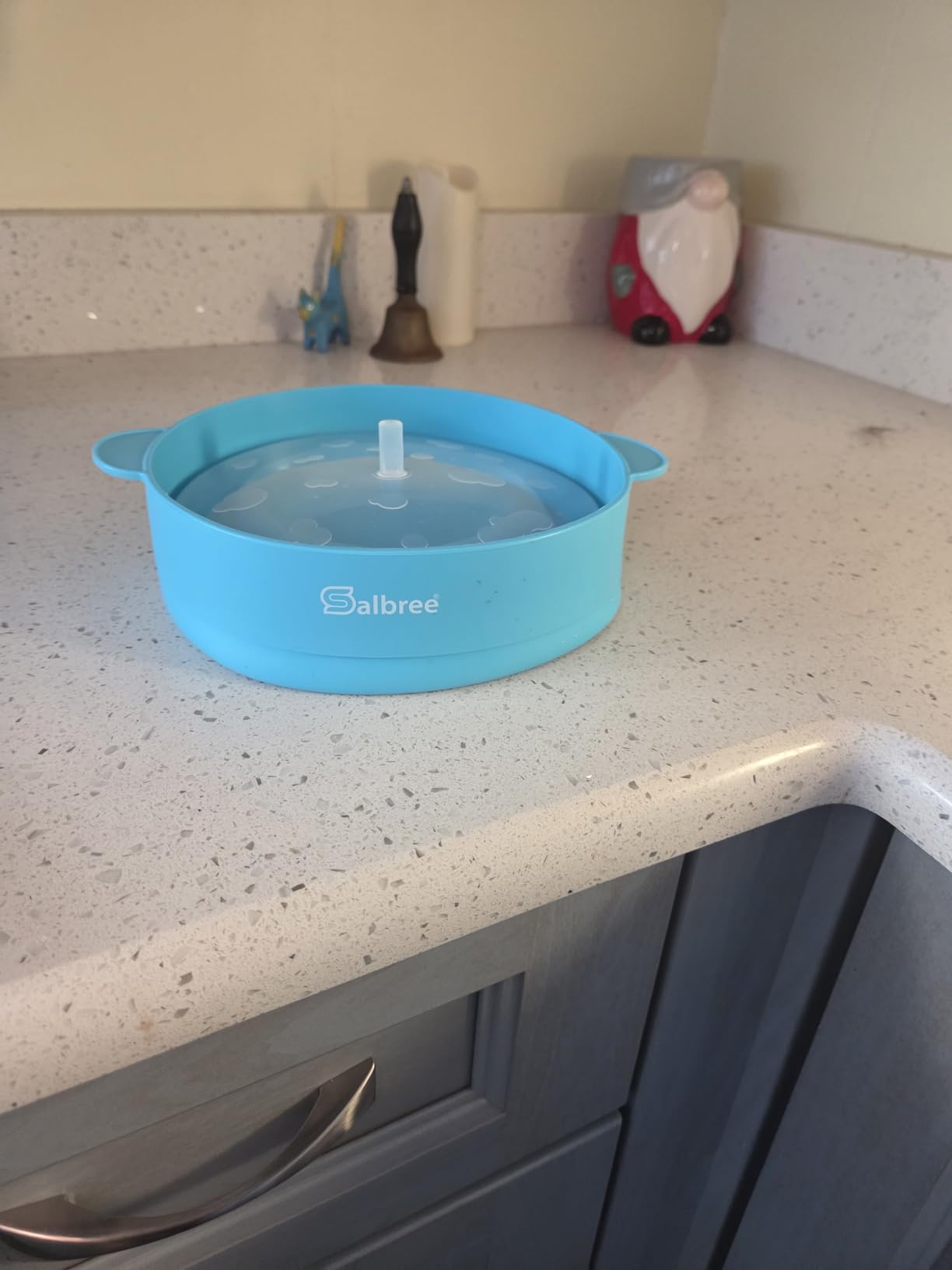 The Original Salbree Microwave Popcorn Popper Machine, Silicone Popcorn Maker, Collapsible Microwavable Bowl - Hot Air Popper - No Oil Required - The Most Colors Available (Turquoise) customer photo 2