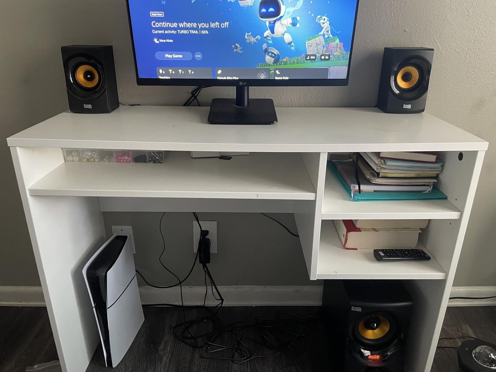 Acoustic Audio by Goldwood Bluetooth 2.1 Speaker System 2.1-Channel Home Theater Speaker System, Black (AA2170) customer photo 1