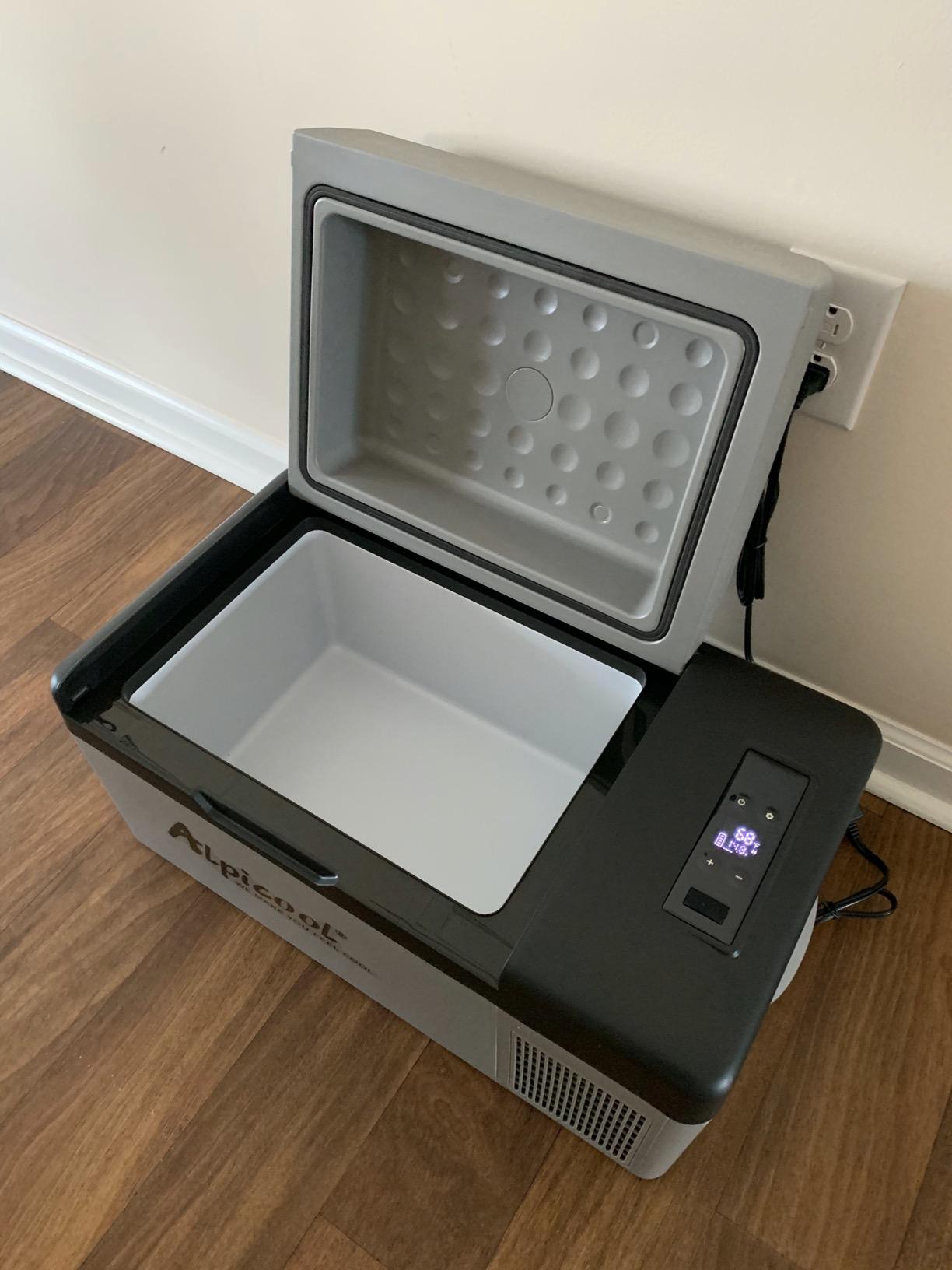 Alpicool C15 Portable Car Freezer, 12 Volt Refrigerator, 16 Quart (15 Liter) Fast Cooling 12V Car Fridge -4°F~68°F, Car Cooler, 12/24V DC and 100-240V AC for Outdoor, Camping, RV, Truck, Boat customer photo 2