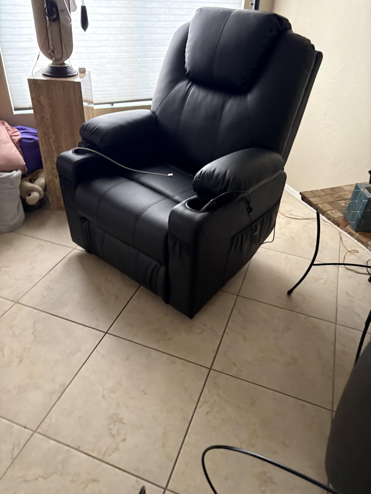 MCombo Power Lift Recliner Chair for Elderly 7040(Medium, Light Brown) customer photo 1