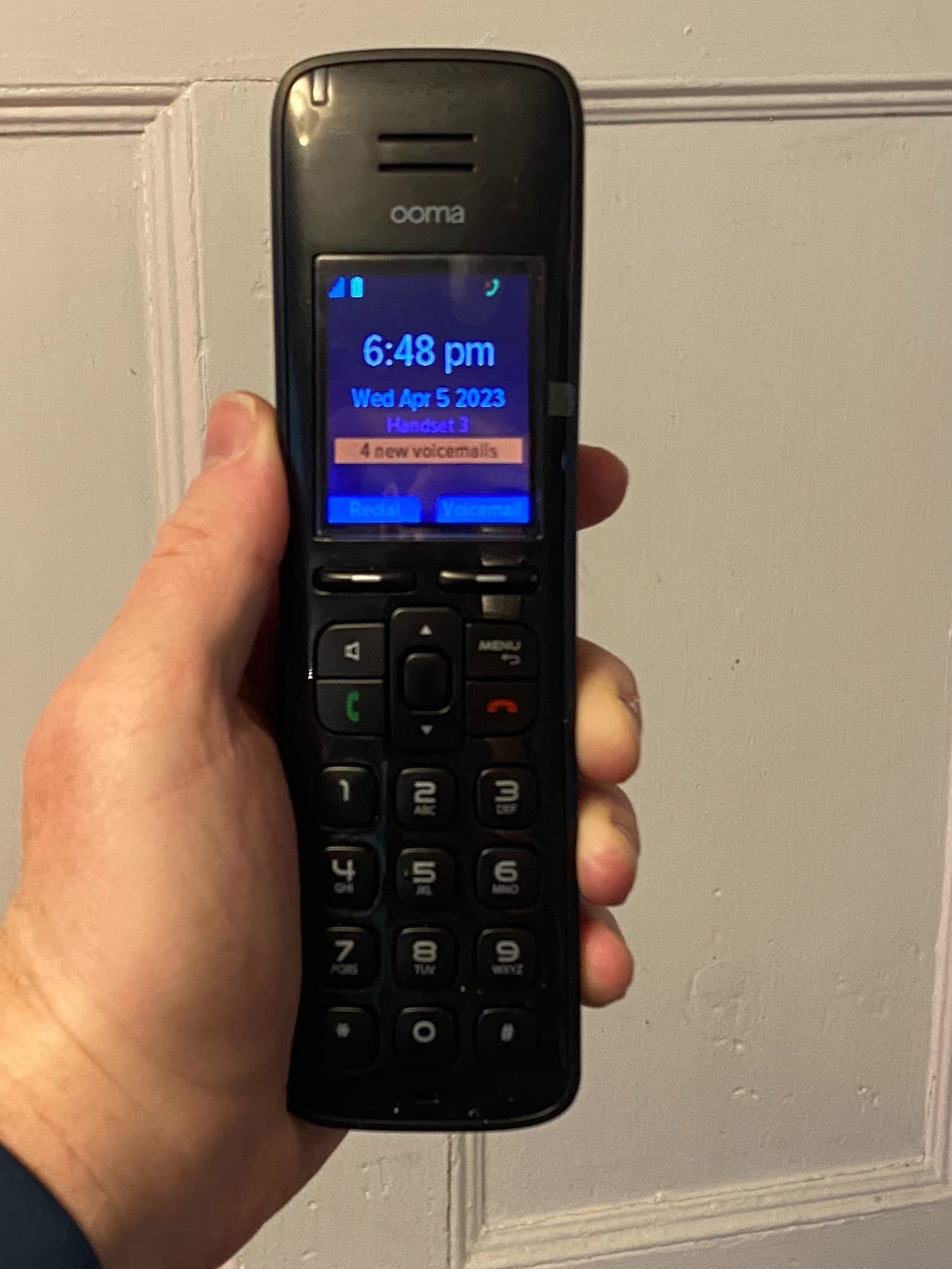 Ooma HD3 Handset Cordless with Caller-ID and HD Voice Quality. Exclusively for Ooma Telo VoIP Home Phone Service customer photo 1