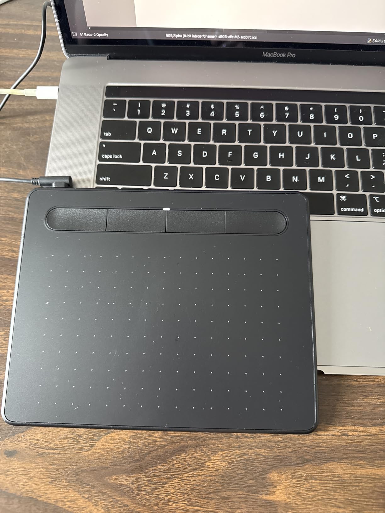 Wacom Intuos Small Graphics Drawing Tablet, Includes Training & Software; 4 Customizable ExpressKeys Compatible with Chromebook Mac Android & Windows, Black customer photo 2