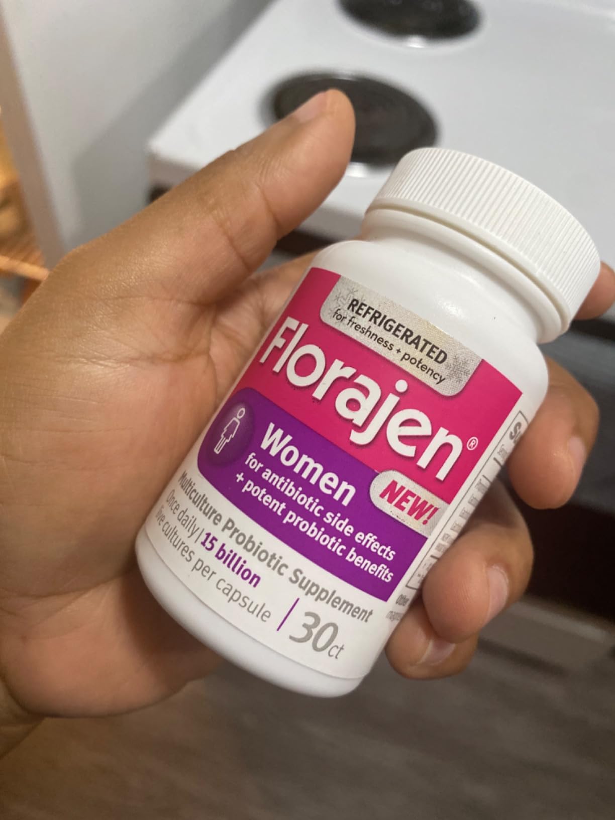 Florajen Women's Vaginal Probiotics, Provides Gut Health & Constipation Relief for Adults and Bloating Relief for Women, 90 Capsules (3 Packs of 30) (Refrigerated) customer photo 1