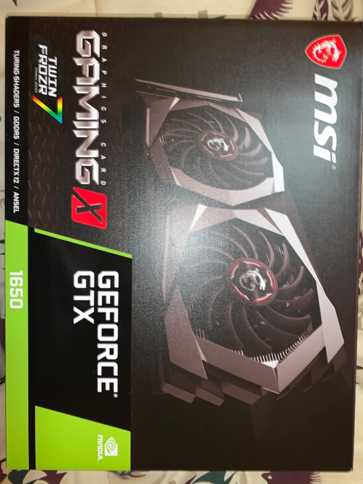 MSI Gaming GeForce GTX 1650 128-Bit HDMI/DP 4GB GDRR5 HDCP Support DirectX 12 Dual Fan VR Ready OC Graphics Card (GTX 1650 Gaming X 4G) customer photo 1