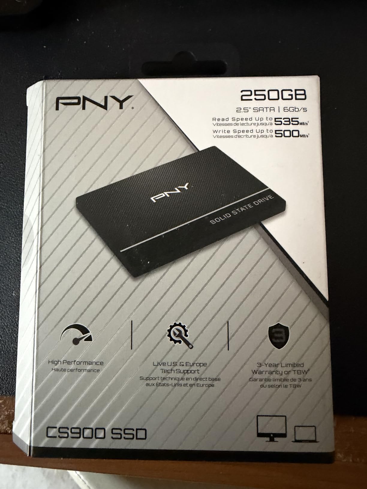 PNY CS900 250GB 3D NAND 2.5