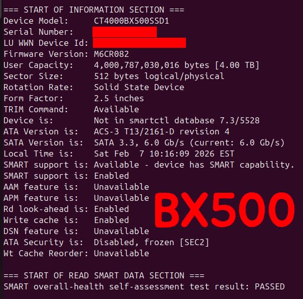Crucial BX500 1TB 3D NAND SATA 2.5-Inch Internal SSD, up to 540MB/s - CT1000BX500SSD1, Solid State Drive customer photo 2