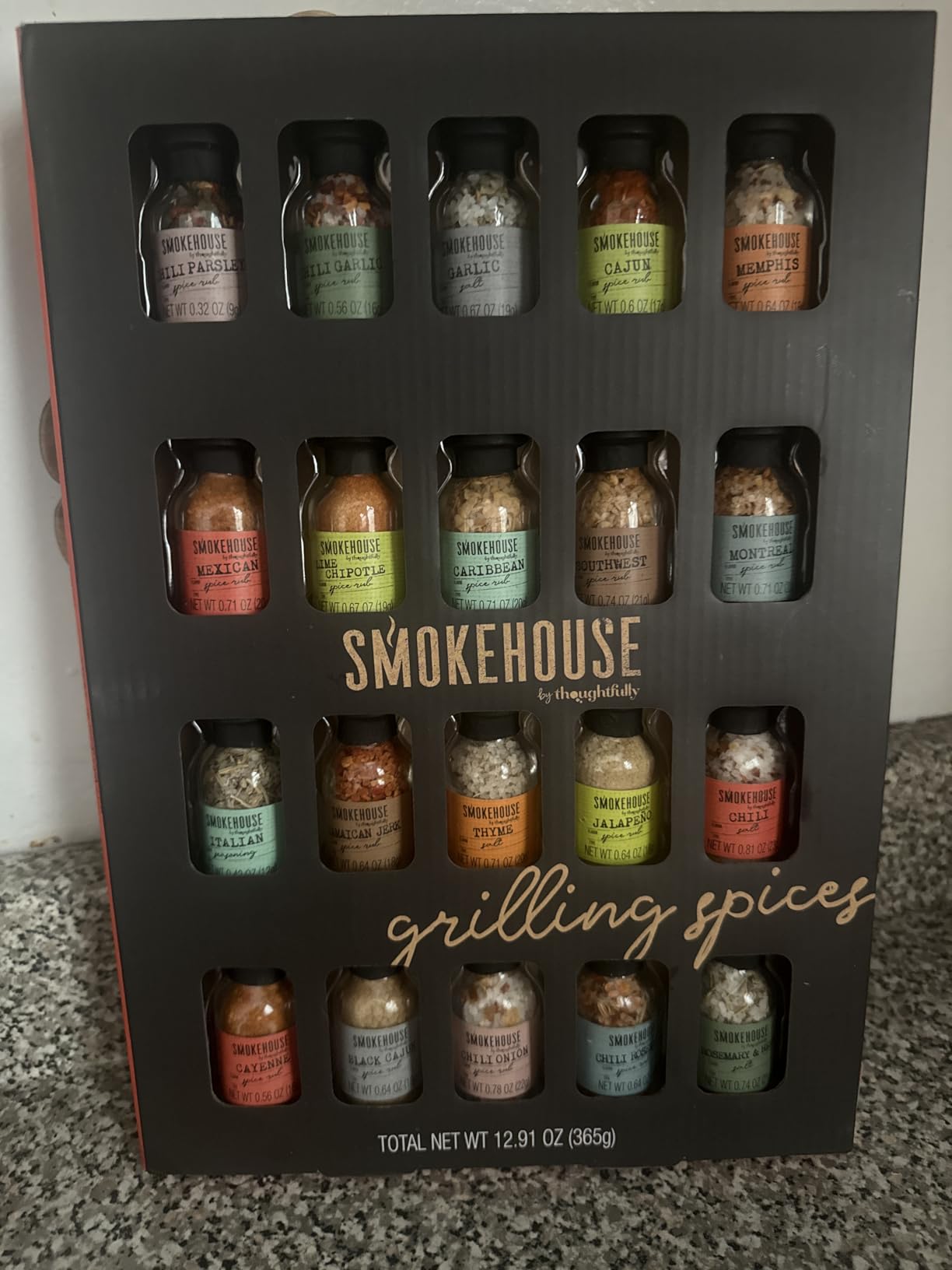 Grilling Spice Set Gift, 20 Mini BBQ Rubs & Seasonings Variety Pack, Grill Seasoning Sampler for BBQ, Smoker, Steak, Chicken Burgers by Thoughtfully - Gift Set for Men, Dad, Father's Day customer photo 1