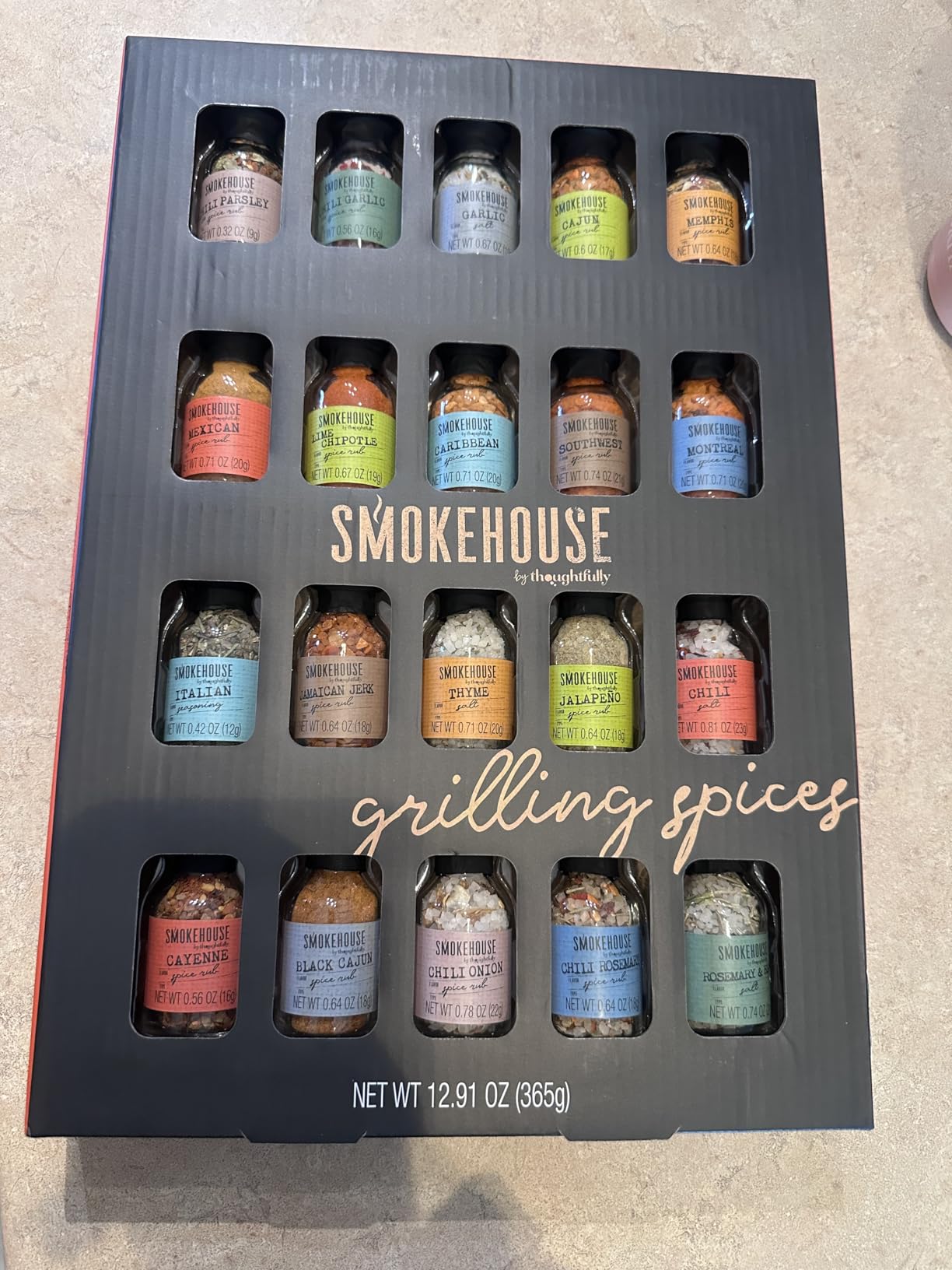 Grilling Spice Set Gift, 20 Mini BBQ Rubs & Seasonings Variety Pack, Grill Seasoning Sampler for BBQ, Smoker, Steak, Chicken Burgers by Thoughtfully - Gift Set for Men, Dad, Father's Day customer photo 2