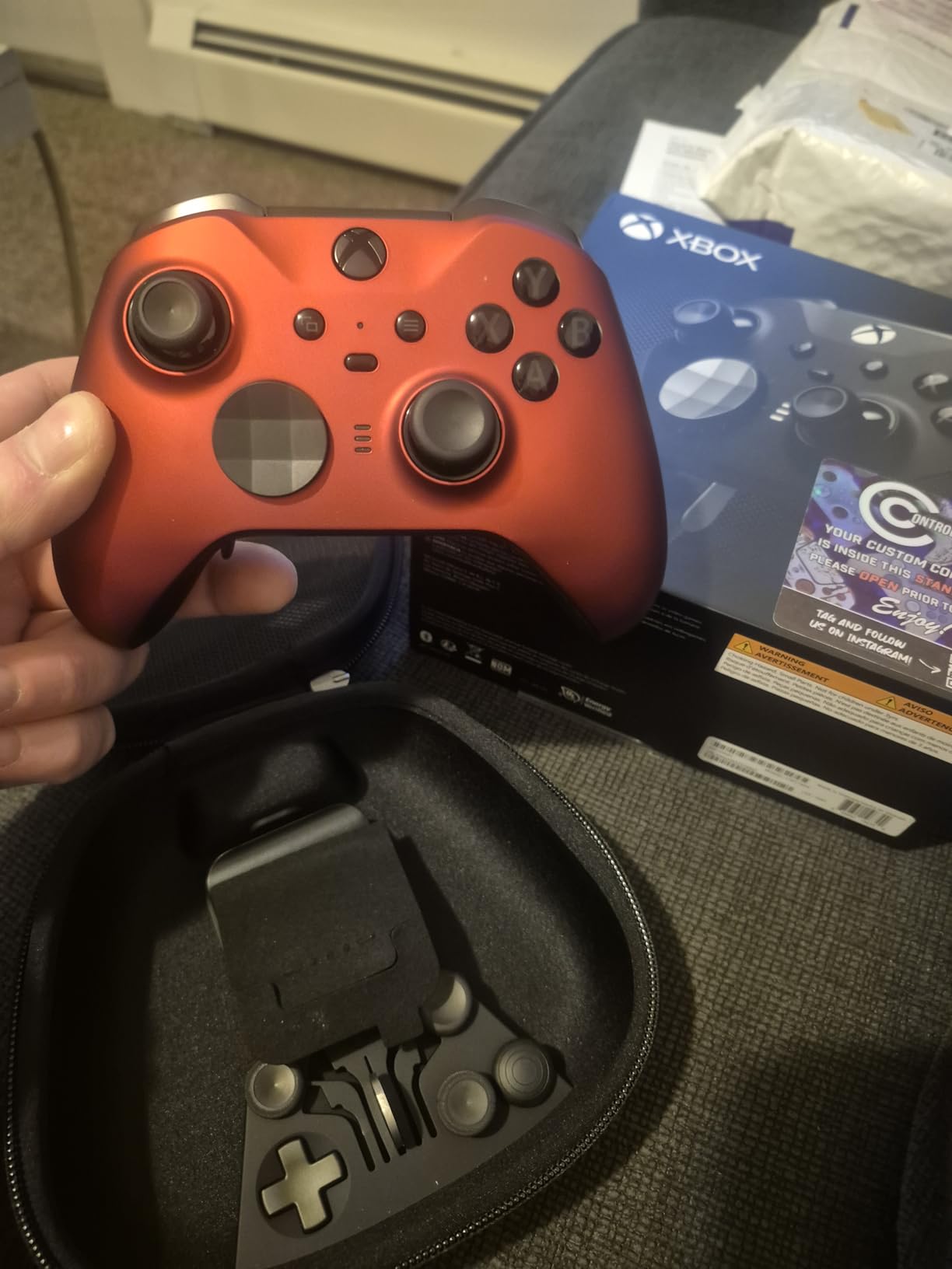 Custom Controllerzz Elite Series 2 Controller Compatible With Xbox One, Xbox Series S and Xbox Series X (Red) customer photo 2