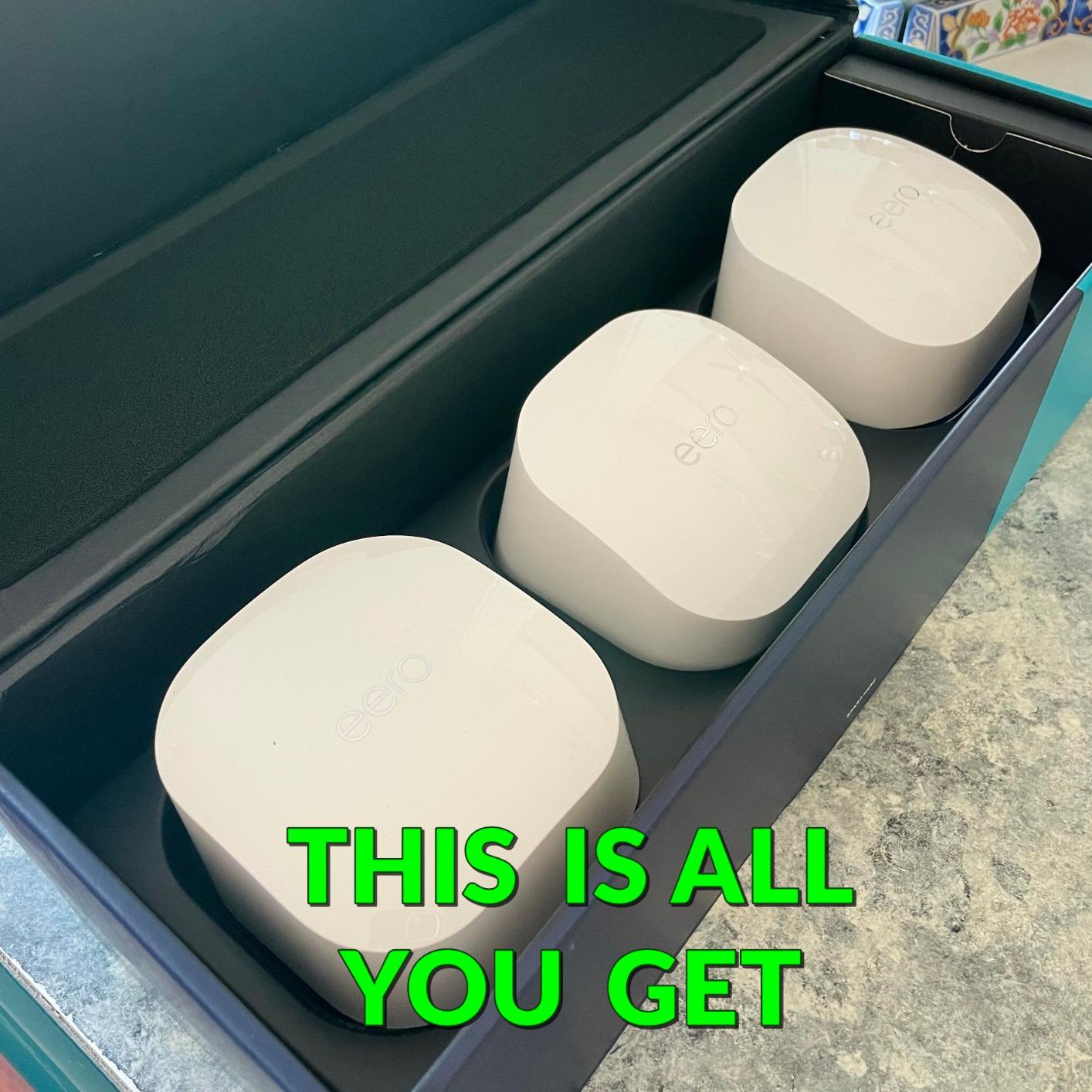 Amazon eero 6 mesh wifi system - Supports internet plans up to 500 Mbps, Coverage up to 3,000 sq. ft., Connect 75+ devices, 2-pack (1 router + 1 extender) customer photo 2