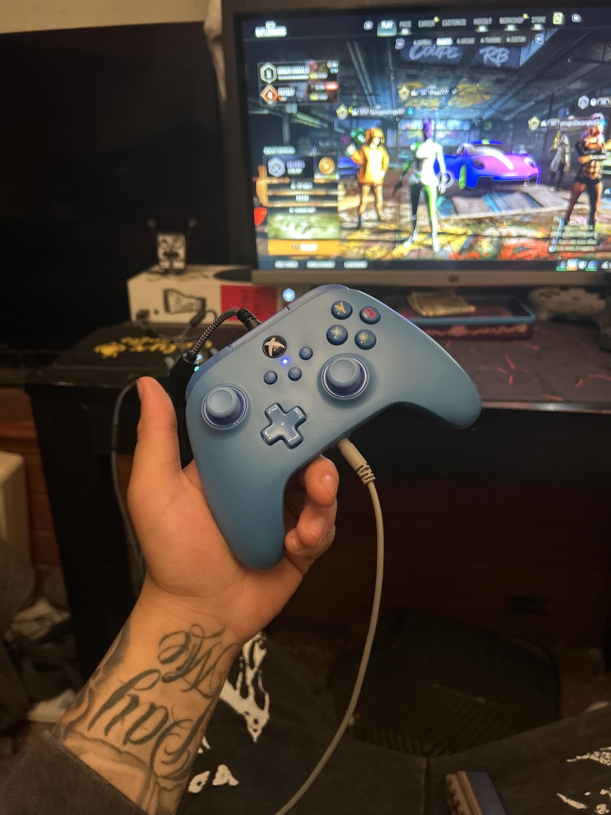 PowerA Wired Controller for Xbox Series X|S - blue, gamepad, video game/gaming controller, works with Xbox One, Officially Licensed customer photo 1