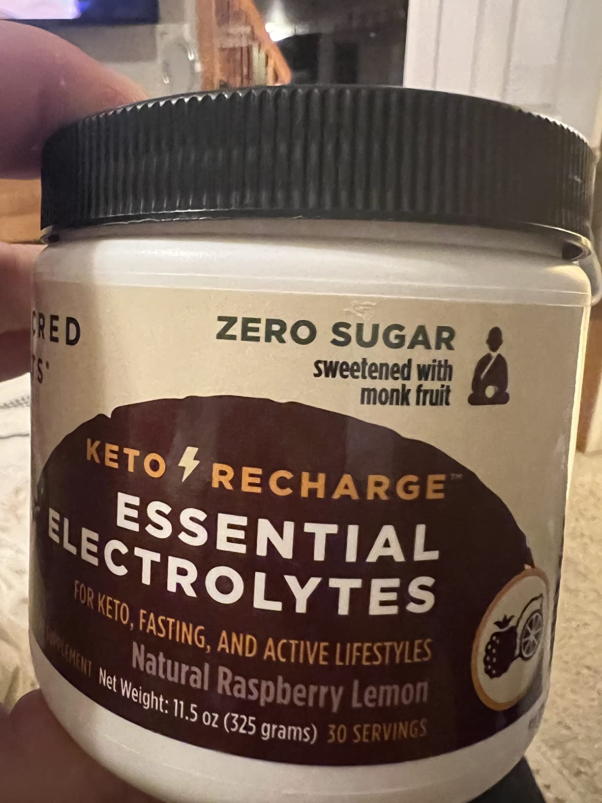 Keto Electrolyte Powder & Hydration Supplement | 1000mg Potassium & Sodium, 150mg Magnesium | No Sugar & Stevia, Sweetened with Monk Fruit Only | Natural Raspberry Lemon (30 Servings) customer photo 2