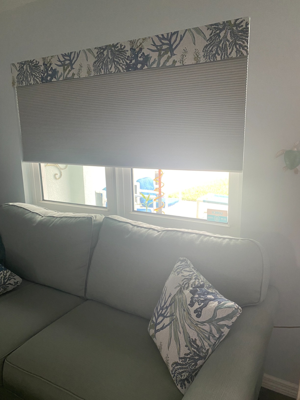 Yoolax Motorized Cellular Shades Compatible with Alexa, Blackout Motorized Blinds with Remote Smart Honeycomb Shades for Indoor Windows, Automatic Blinds Custom Size (Light Coffee) customer photo 2