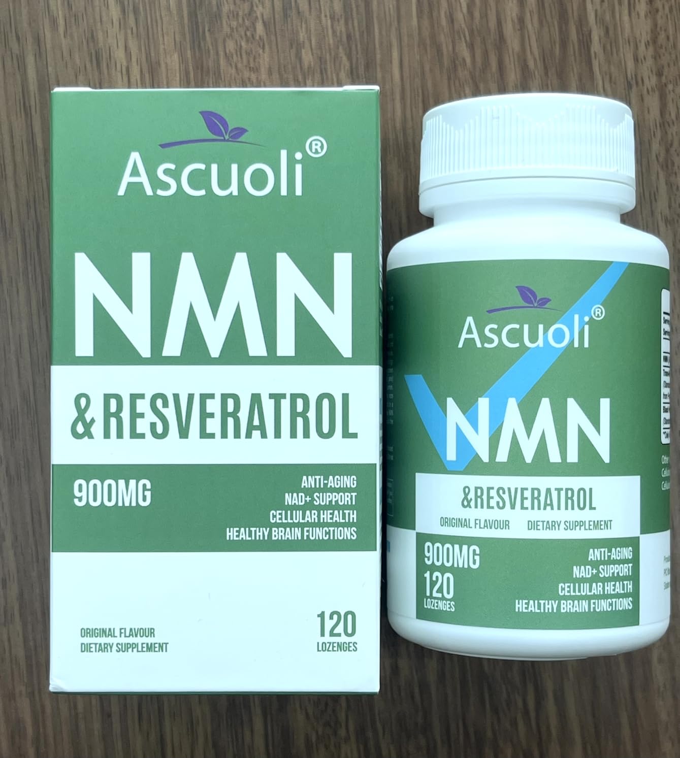 Sublingual NMN 500mg + Trans-Resveratrol 400mg, 3-in-1 Advanced Formula 99% Pure NMN Resveratrol Supplement for Boost* NAD, Cell, Immune, Energy & Muscle, Anti-Aging, 120 Lozenges (120-Day Supply) customer photo 1