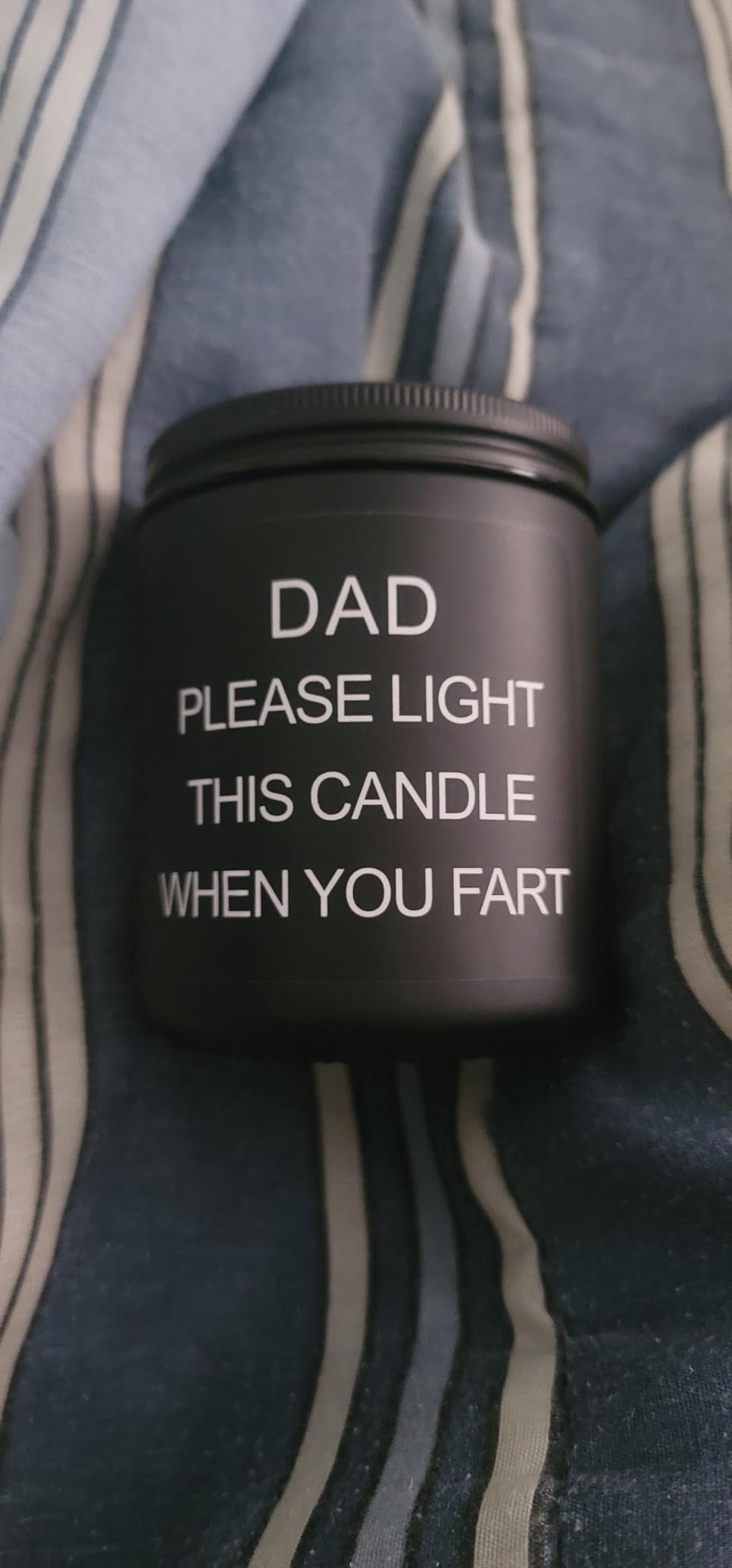 Homsolver Gift for Dad, Fathers Day Christmas Birthday Dad Gifts from Daughter Son - Sandalwood Scented Candle (7OZ) customer photo 1