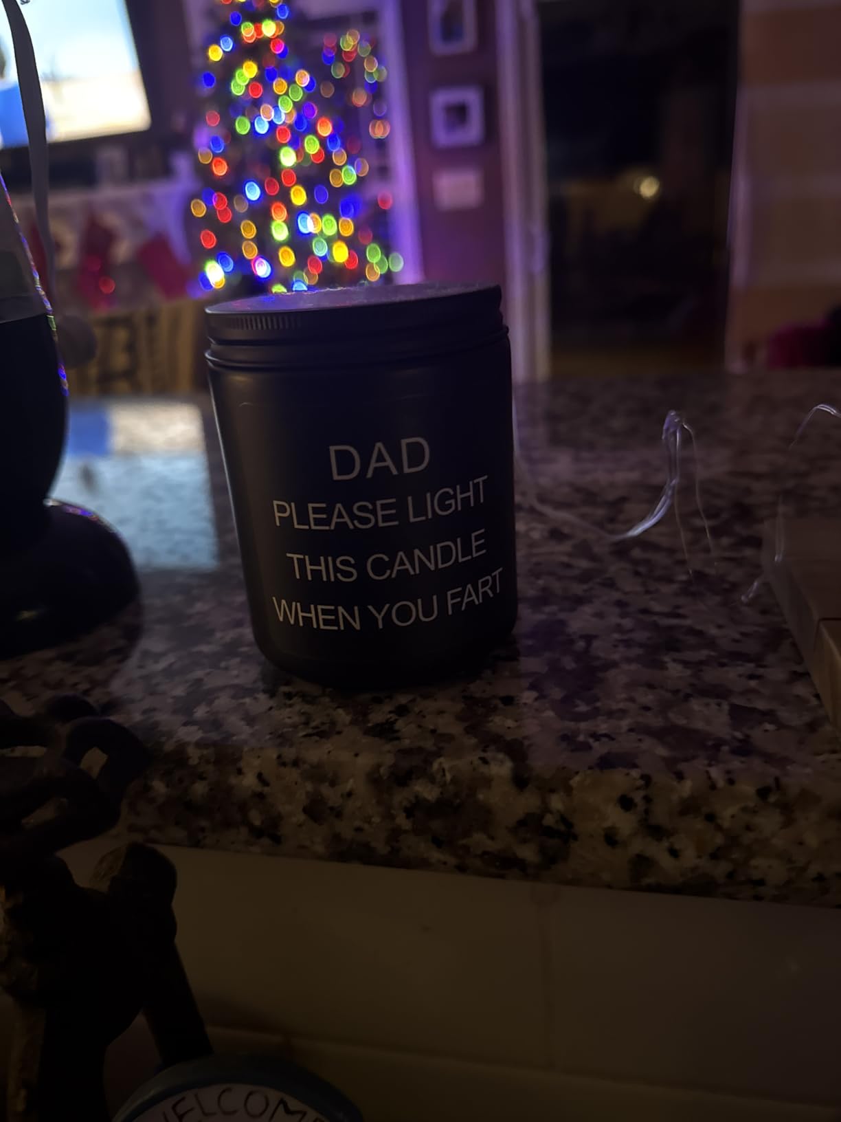 Homsolver Gift for Dad, Fathers Day Christmas Birthday Dad Gifts from Daughter Son - Sandalwood Scented Candle (7OZ) customer photo 2