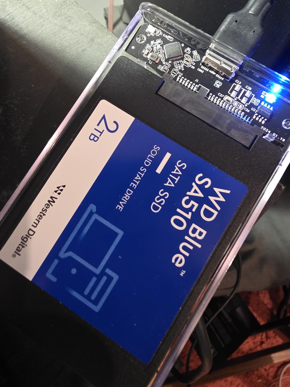 Western Digital 1TB WD Blue SA510 SATA Internal Solid State Drive SSD - SATA III 6 Gb/s, 2.5