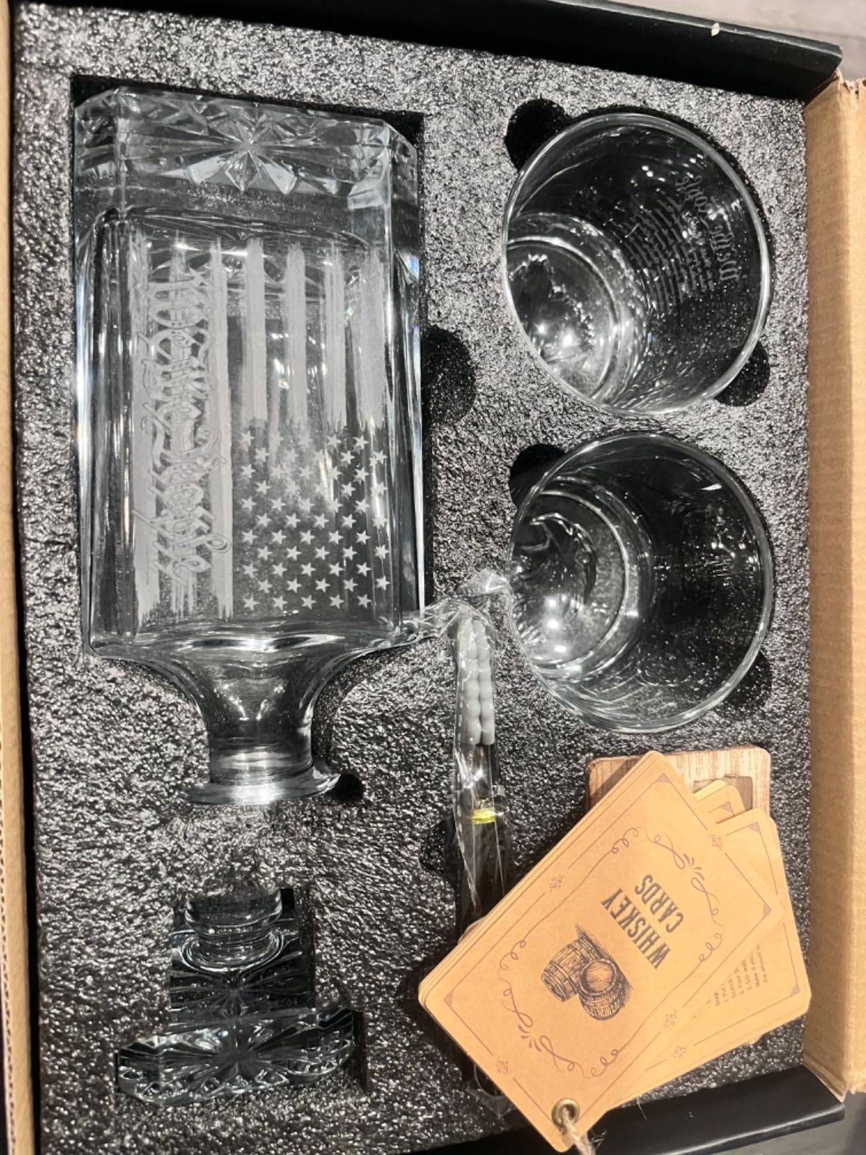 Gifts for Men Dad Husband, Father's Day Anniversary Birthday Gifts, Reusable Stainless Steel Whiskey Stones and Whiskey Glasses Set, Cool Bourbon Scotch Cocktail Set customer photo 2