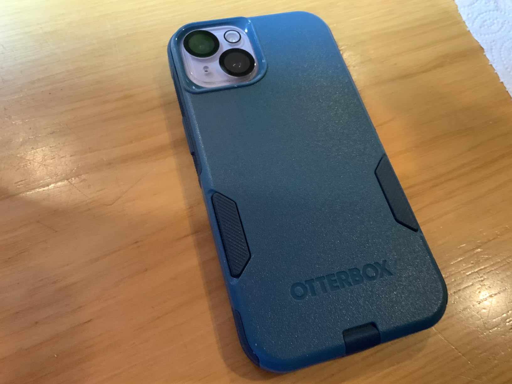 iPhone 14 & iPhone 13 Commuter Series Case - BLACK, Slim & Tough, Pocket-Friendly, with Port Protection customer photo 2