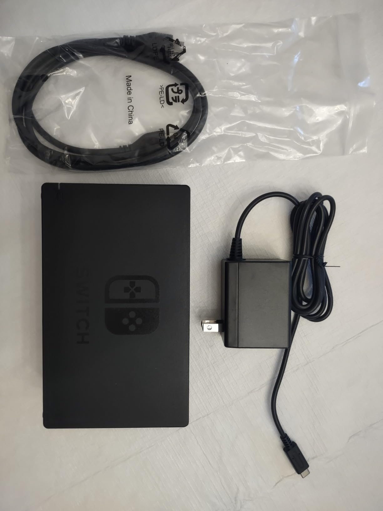 TV Dock Station for Switch - 3 in 1 Replacement TV Base Docking Station Set with Upgraded IC Module, Charger, HDMI Cable Accessories for Switch Console - Not for Switch 2 customer photo 1