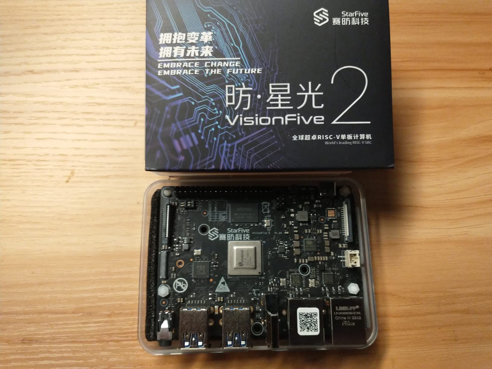 VisionFive2 RISC-V AI Single Board Computer Based on JH7110 SoC Quad-core 64bit Processor 3D GPU Onboard LPDDR4 8GB RAM WiFi & HDMI for Vision Application Support Linux (Early Bird with WiFi) customer photo 1