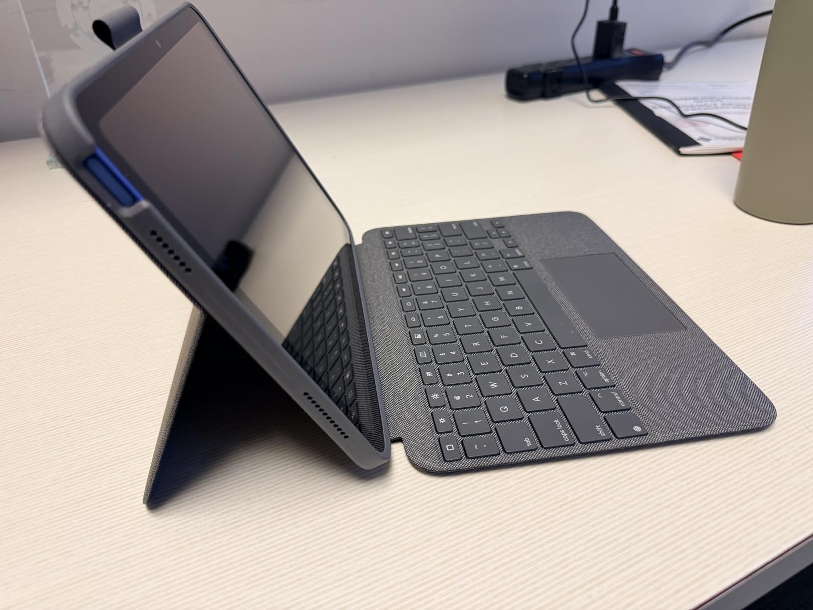 Logitech Combo Touch, Detachable iPad Keyboard Case (10th gen and A16) with Large Precision Trackpad, Full-Size Backlit Keyboard customer photo 2