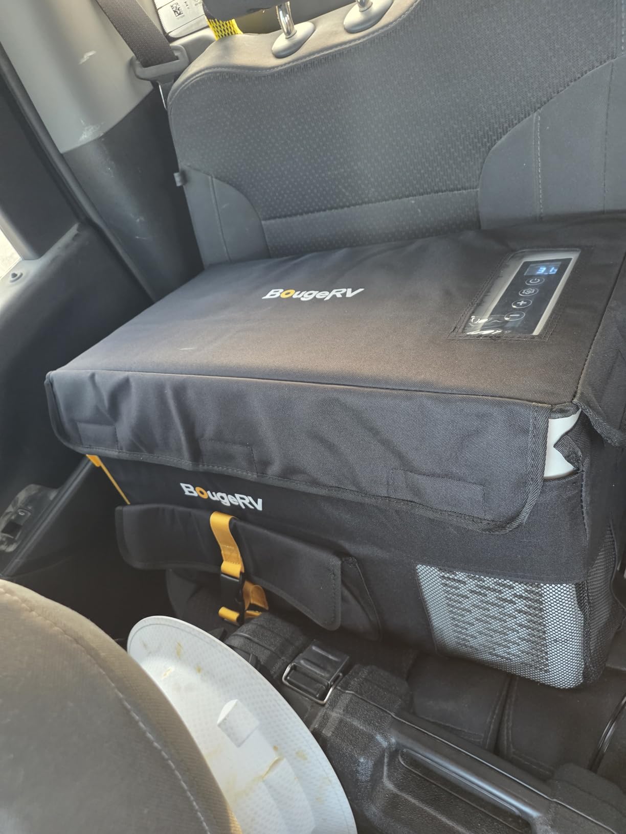 BougeRV 12 Volt Refrigerator 12V Car Fridge 23 Quart Portable Freezer Compressor Cooler 12/24V DC 110~240V AC for Truck Van RV SUV Boat Travel Camping Road Trips Tailgating -8°F~50°F (Black) customer photo 2