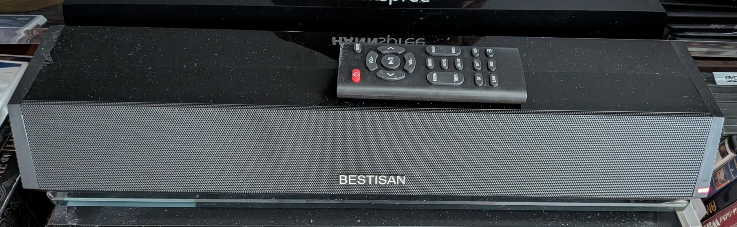 Bestisan Sound Bars for TV, 16'/50W Small Soundbar for TV, Sound Bar with Depths Sound Enhanced/DSP/Bass+/3EQ, Surround Sound Speakers for TV Works with HDMI ARC/CEC,Optical/BT/PC customer photo 1