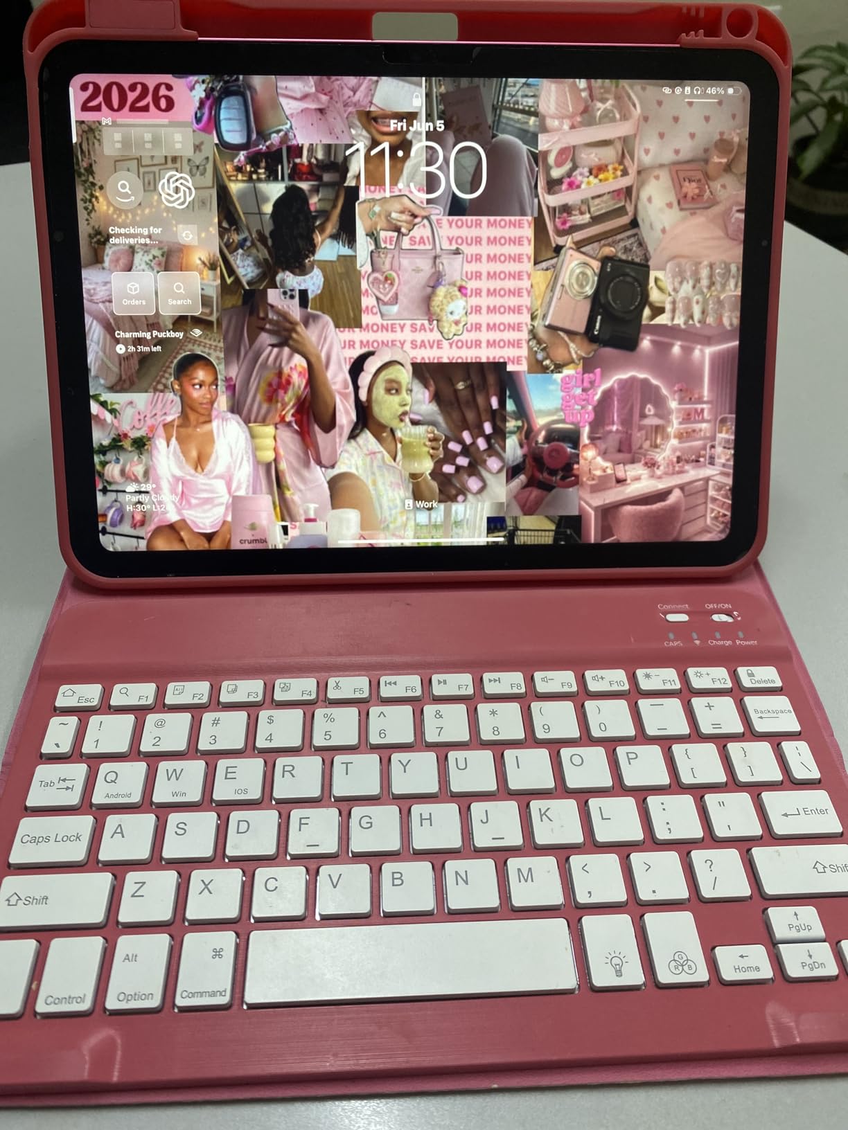 Hamile for iPad 11th 10th Generation Case with Keyboard - 7 Colors Backlit Wireless Detachable Folio Keyboard Cover with Pencil Holder customer photo 1