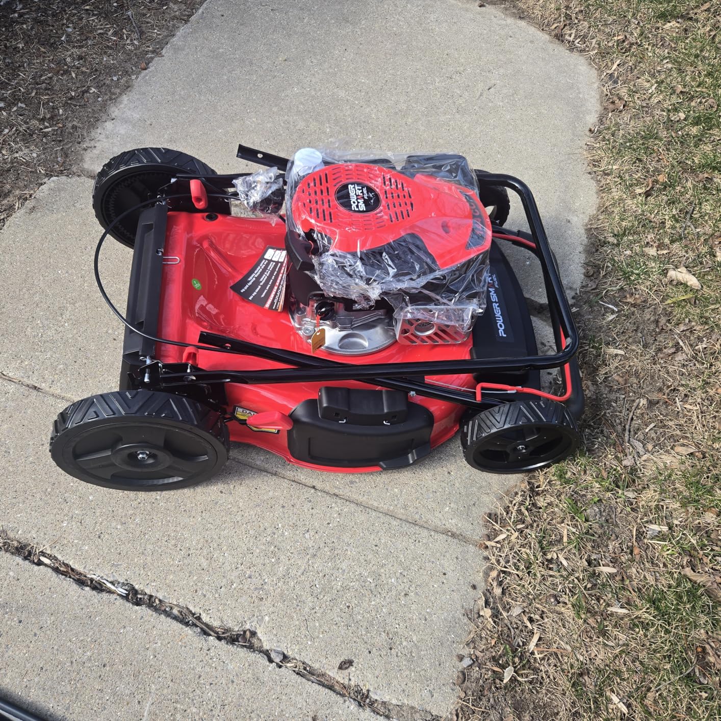 PowerSmart EasyGlide 21-Inch Gas Lawn Mower, 144cc 4-Stroke OHV Engine, Push Walk-Behind, 3-in-1 Mulch/Bag/Side Discharge, Steel Deck, 6 Height Adjustment customer photo 1