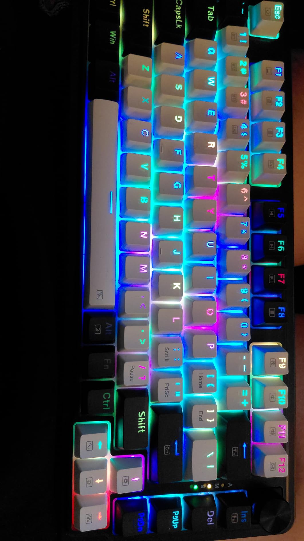 Redragon K673 PRO 75% Wireless Gasket RGB Gaming Keyboard, 3-Modes 81 Keys Compact Mechanical Keyboard Hot-Swap Socket, Dedicated Knob Control and 5-Layer Noise Dampening, Linear Red Switch customer photo 1