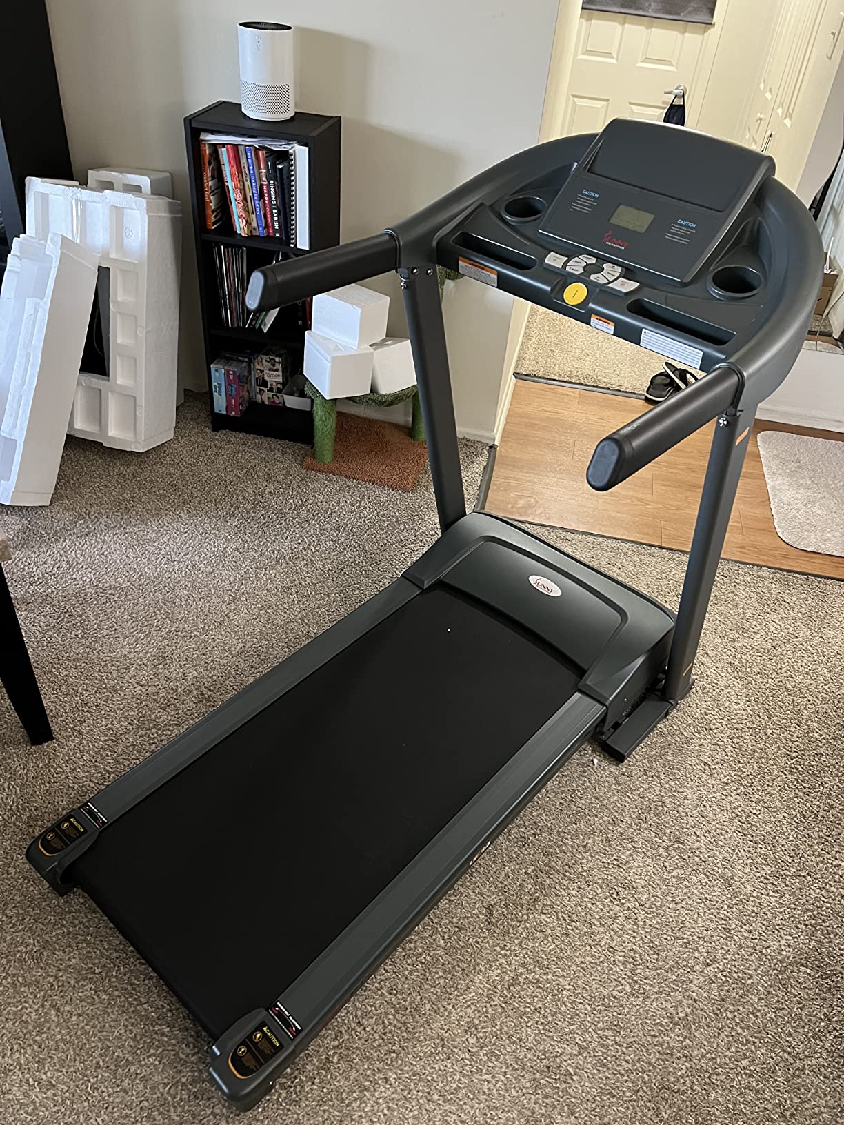 Sunny Health & Fitness Treadmill Elite Smart Auto Incline for Home Use, Wide Running and Walking Deck, Flex Shock Suspension with 300 LB Weight Capacity Bluetooth SunnyFit App customer photo 1