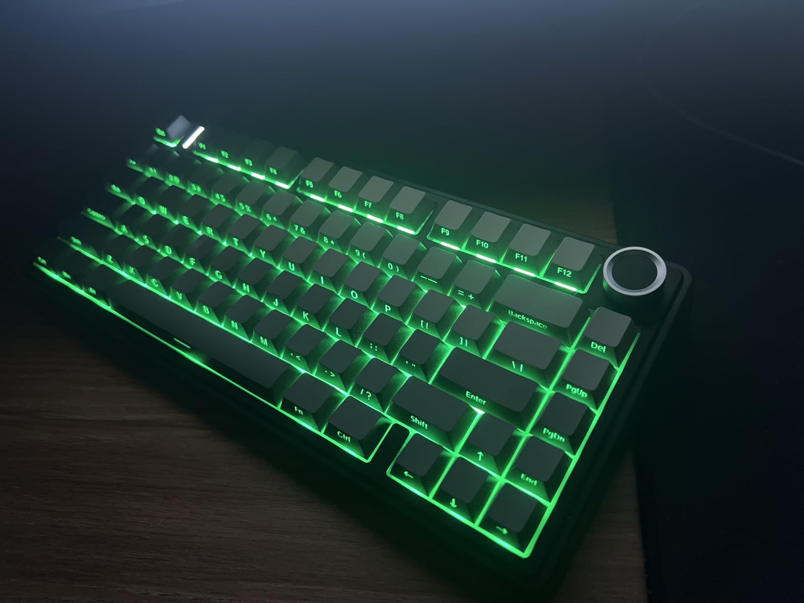 EPOMAKER x Aula F75 Gasket Mechanical Keyboard, 75% Wireless Hot Swappable Gaming Keyboard with Five-Layer Padding&Knob, BT/2.4GHz/USB-C, RGB (Light Blue, LEOBOG Reaper Switch) customer photo 2