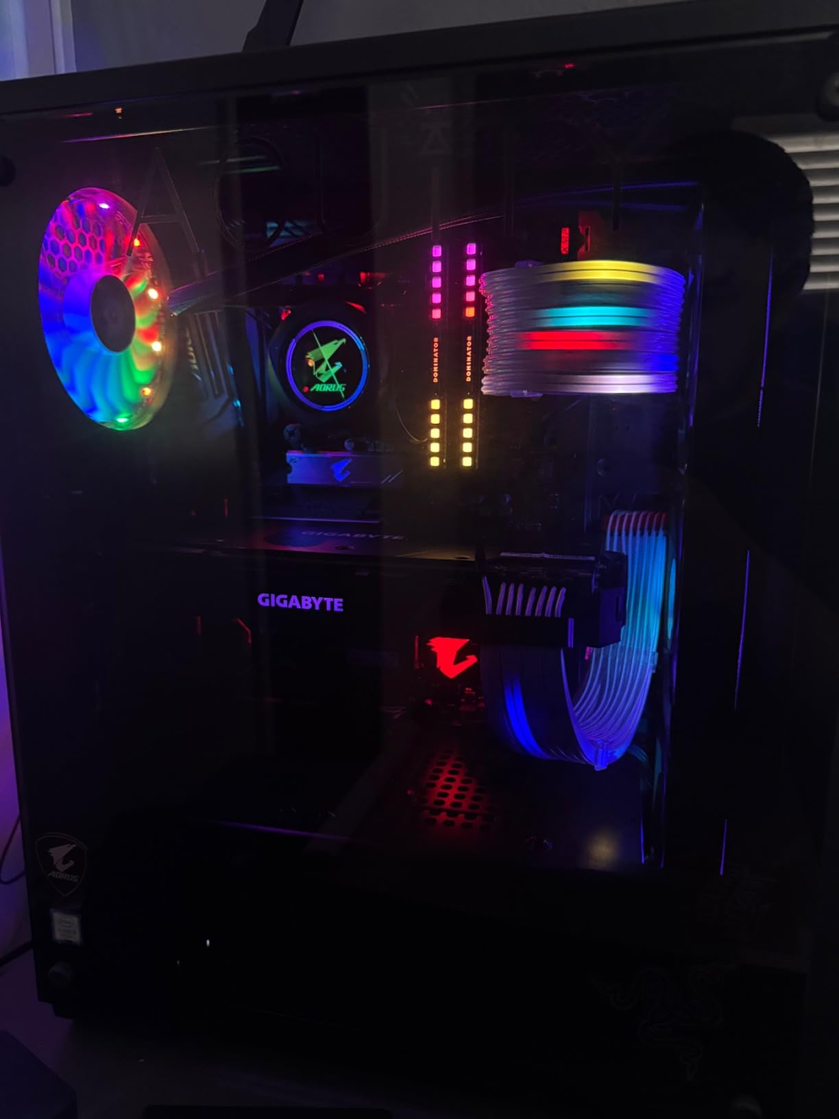 AORUS WATERFORCE II 360 Liquid CPU Cooler, 360mm Radiator with 3x120mm Low Noise ARGB Fans, Compatible with Intel LGA1851, LGA1700, and AMD AM5 (GP-AORUS WATERFORCE II 360) customer photo 2