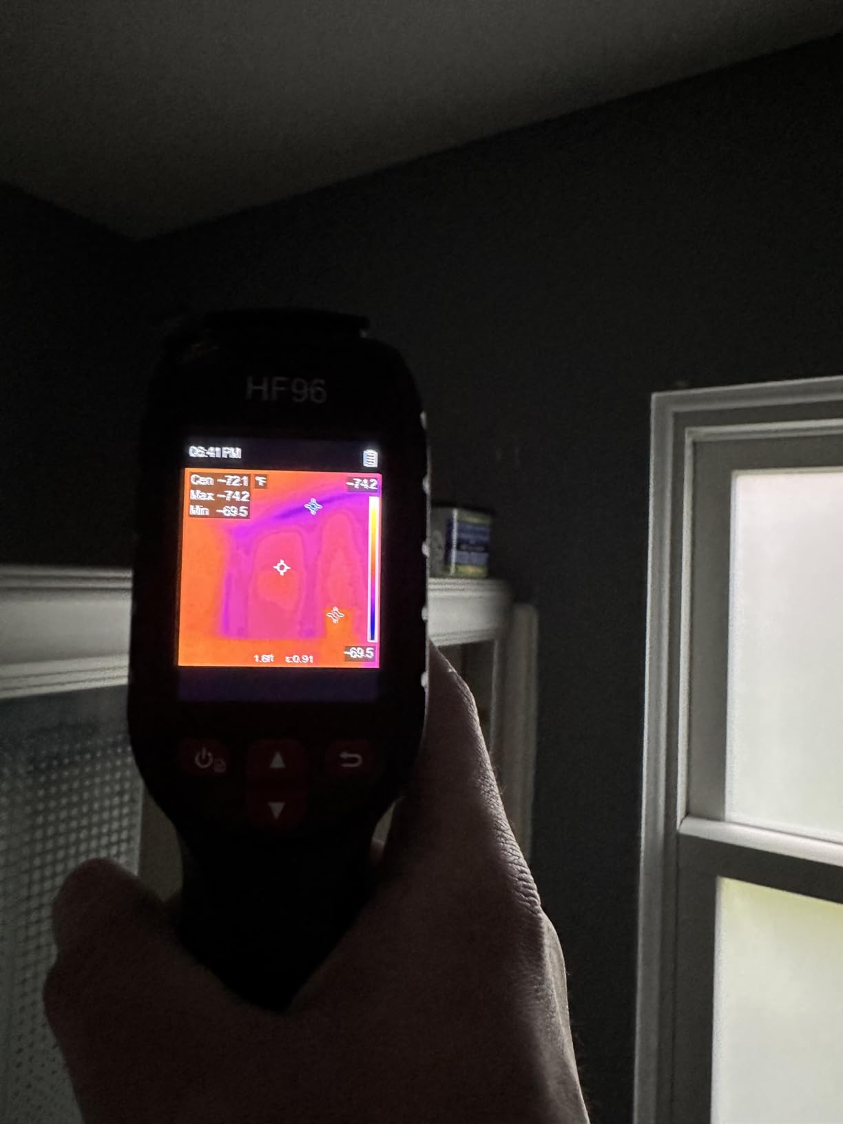 HF96 Thermal Camera with AI Scene Detection, Laser Pointer, 240x240 Super Resolution, -4F~1022F, Thermal Imaging Camera for HVAC Electrical Building Inspection, 25Hz Infrared Camera, 11h Runtime customer photo 2