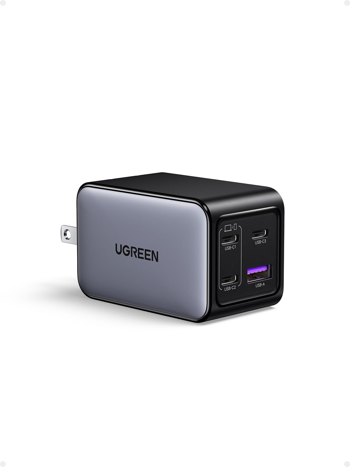 Nexode 65W GaN USB C Wall Charger, 4-Port Fast Type-C Charger Compatible with MacBook Pro/Air, iPhone 17/16/15 Series, Galaxy S25/S24, Pixel 10/9, iPad Pro, Steam Deck customer photo 1